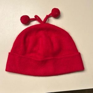 Red Womens Angora Rabbit Hair Hat